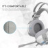 Fantech HG11 Captain 7.1 Surround Sound Space Edition RGB USB Gaming Headphone White